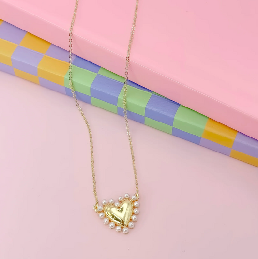 Cute Love Gold Necklace