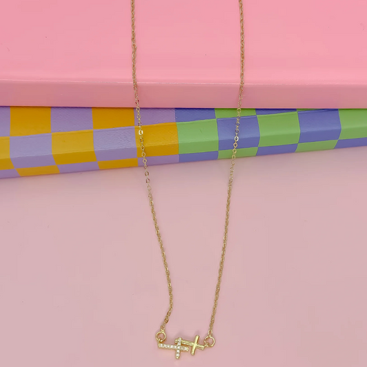 Double Grace Gold Necklace