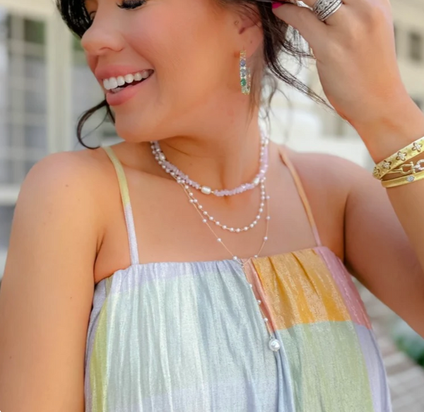 Little Luxuries Gold Pearl Necklace - Magpies Paducah