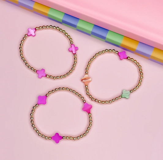 Color Pop Cross Bracelet, 3 Styles