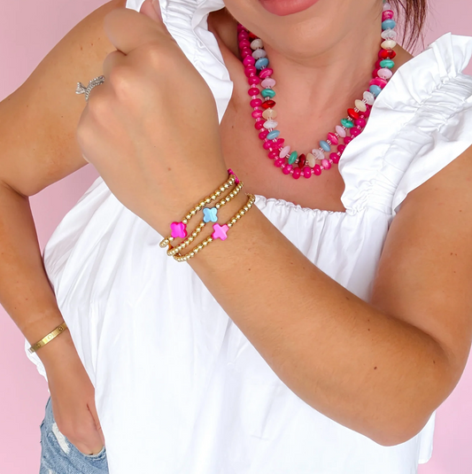 Color Pop Cross Bracelet, 3 Styles