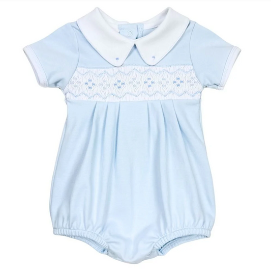 Ethan Smocked Bubble - Magpies Paducah