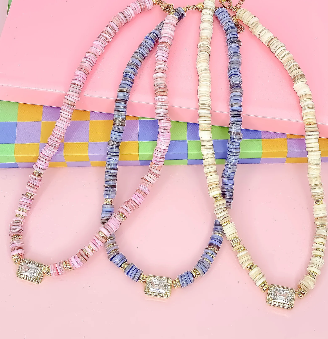 Dream Pop Gemstone Necklace, Assorted Colors - Magpies Paducah