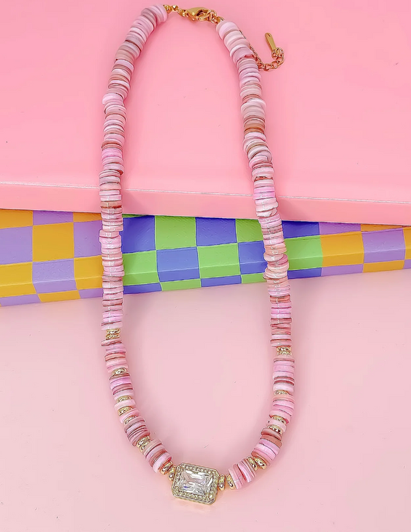 Dream Pop Gemstone Necklace, Assorted Colors - Magpies Paducah