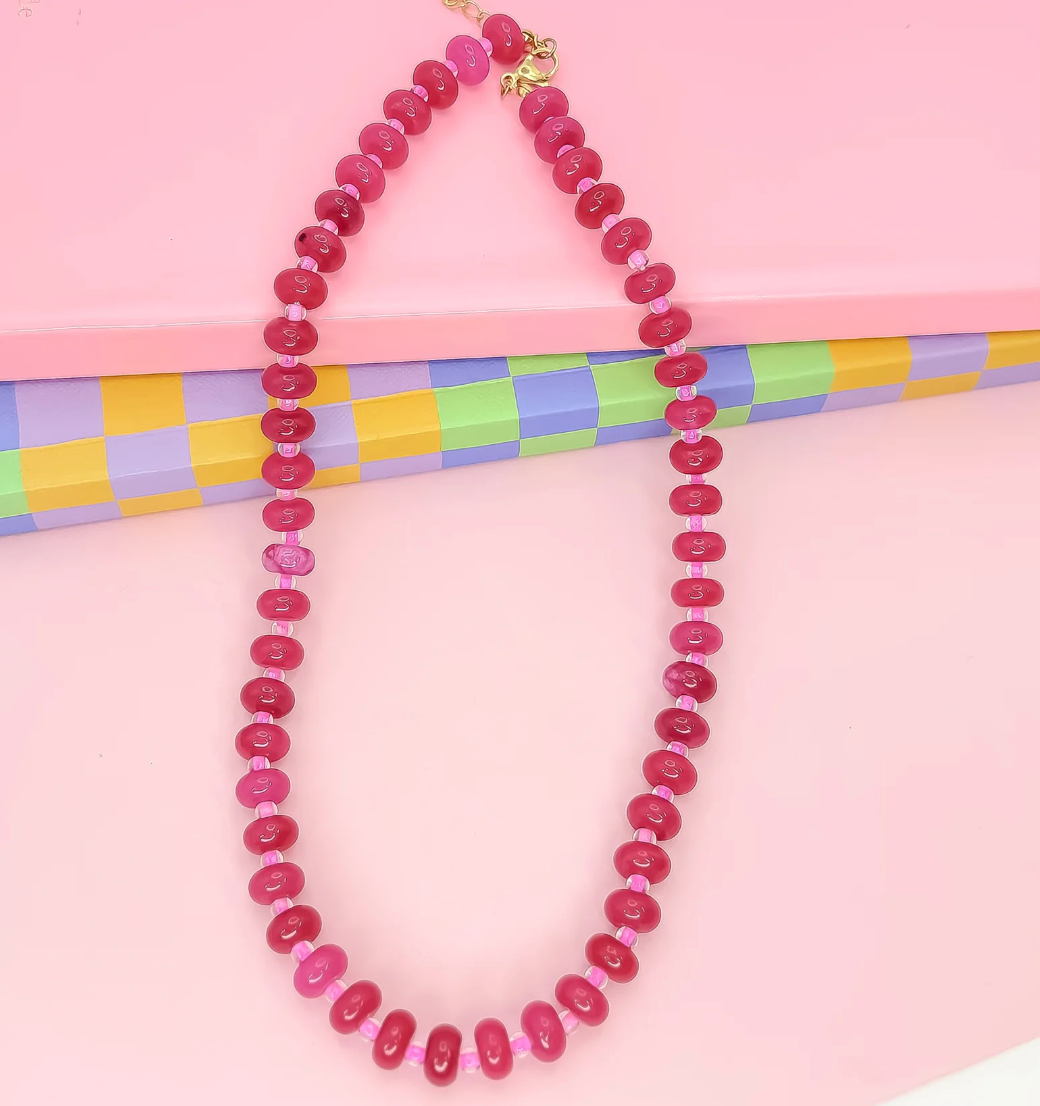 Berry Blush Gemstone Necklace - Magpies Paducah