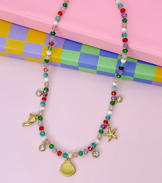 Pack Your Bags Beaded Necklace - Magpies Paducah