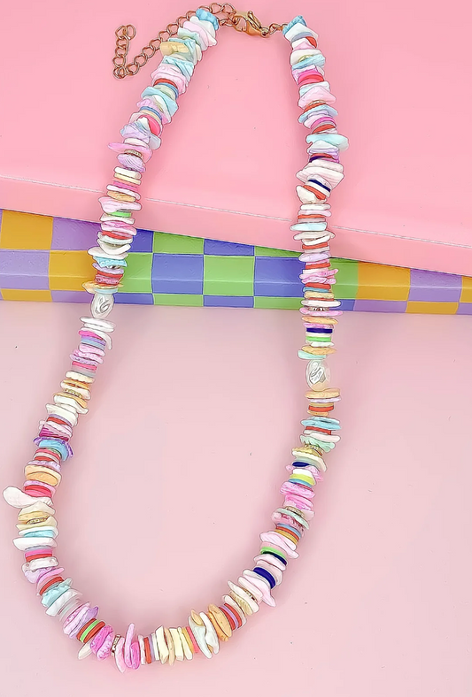 Pastel Party Gemstone Necklace - Magpies Paducah