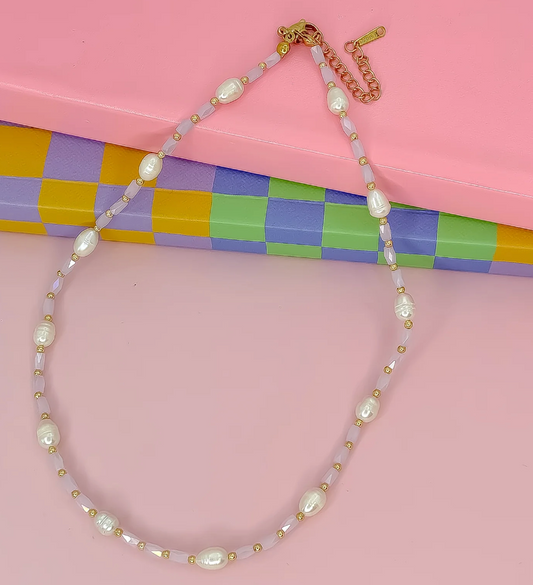 Bead Chic Necklace, Light Pink - Magpies Paducah