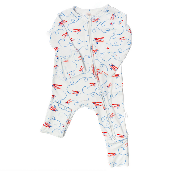 Airplanes Sleep Romper - Magpies Paducah