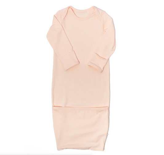 Newborn Gown, Apricot Pink - Magpies Paducah