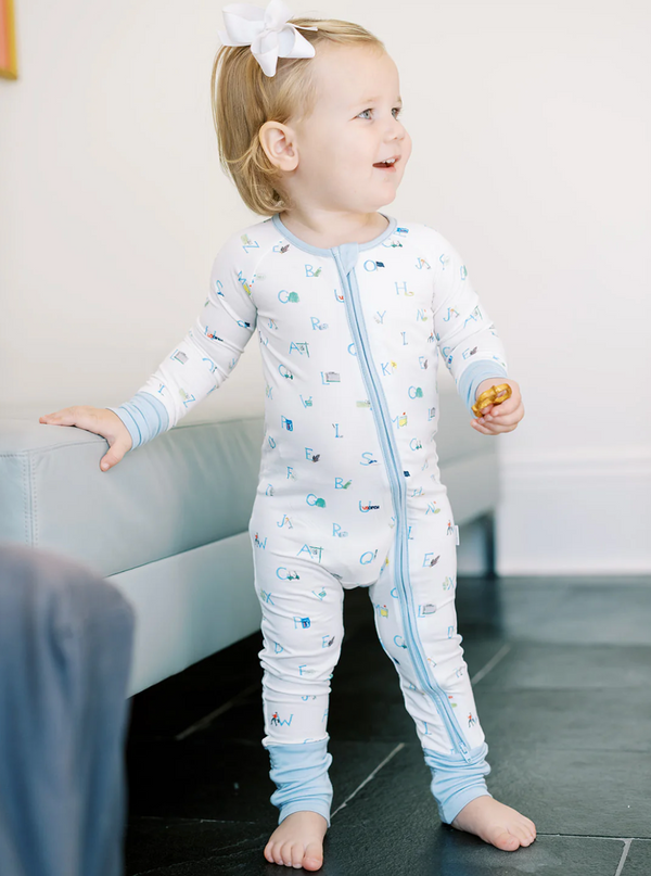 Golf ABCs Sleep Romper - Magpies Paducah
