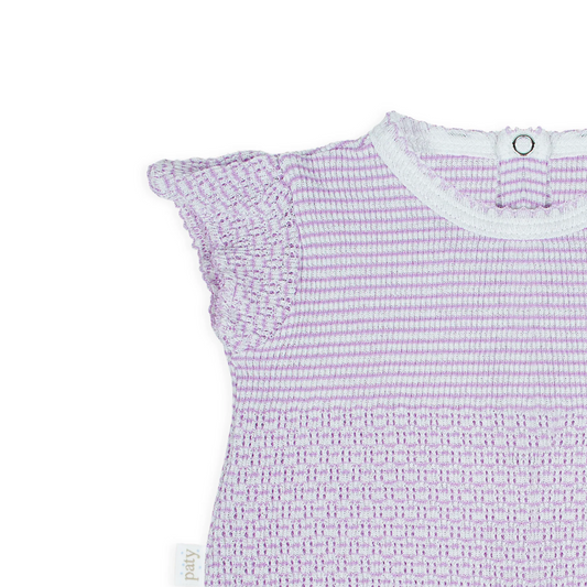 Flutter Sleeve Diaper Set, Lavender - Magpies Paducah