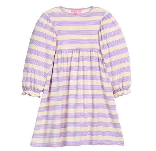 Rugby Dress, Lavender Multi Stripe