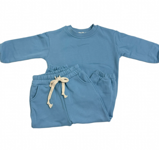 Jogger Set, Dusty Blue