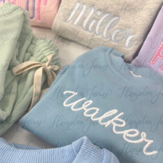 Jogger Set, Dusty Blue