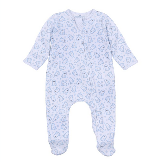 Zippered Print Footie, Blue My Little Boo - Magpies Paducah