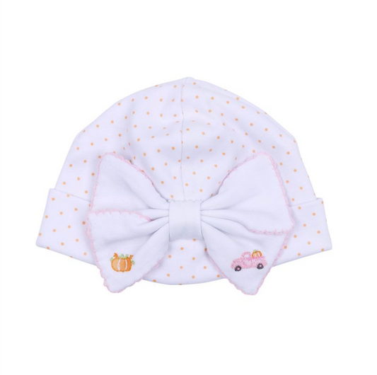 Bow Hat, Pink Pumpkin Patch Fun - Magpies Paducah