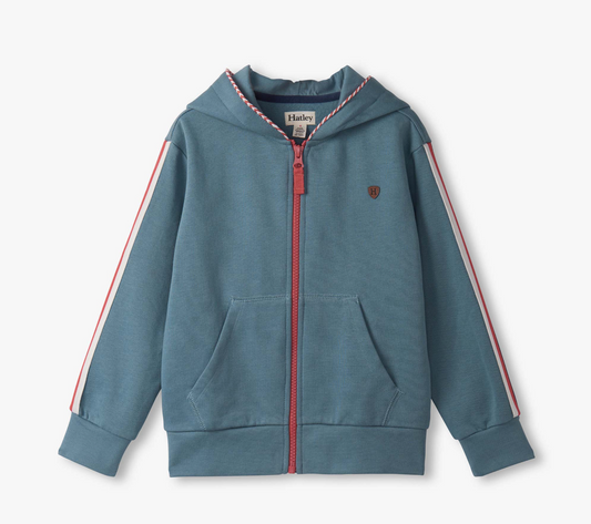 Exposed Zip Hoodie, Blue Stone - Magpies Paducah