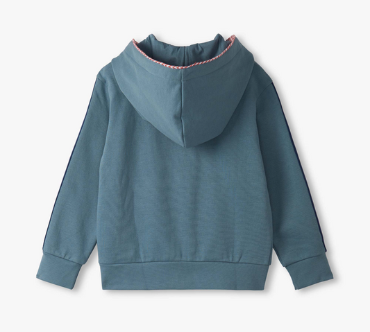 Exposed Zip Hoodie, Blue Stone - Magpies Paducah