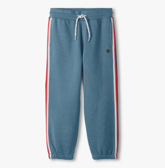 Track Pants, Blue Stone w/ Side Taping - Magpies Paducah