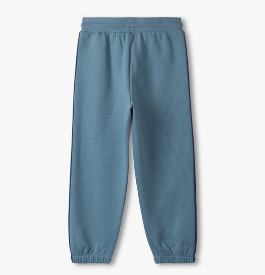 Track Pants, Blue Stone w/ Side Taping - Magpies Paducah