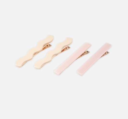 Wavy Clip Set | Blush, Natural - Magpies Paducah