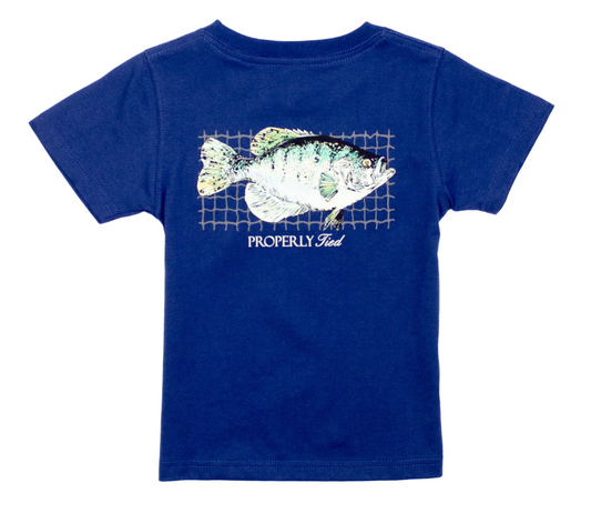 Short Sleeve Tee, River Blue Crappie - Magpies Paducah