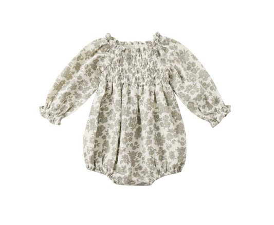 Eden Romper, Green Floral - Magpies Paducah