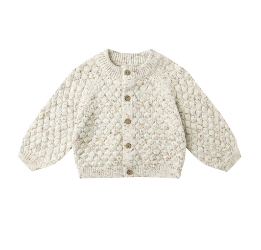 Bubble Knit Cardigan, Natural Confetti - Magpies Paducah