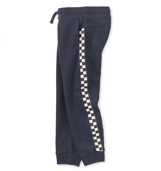 Stripe-Out Joggers, Indigo