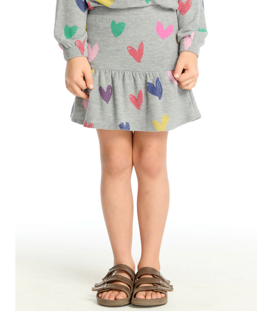 Rainbow Hearts Skirt - Magpies Paducah