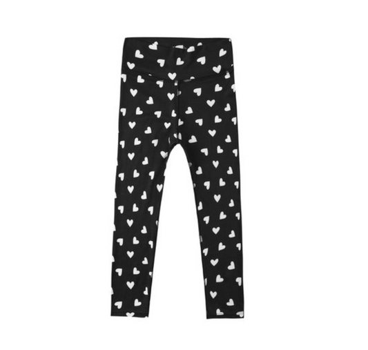 Basic Legging, Hearts - Magpies Paducah