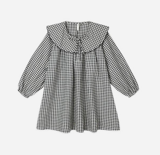 Mini Dress, Black Gingham - Magpies Paducah