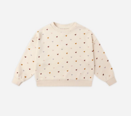 Boxy Pullover, Hearts - Magpies Paducah