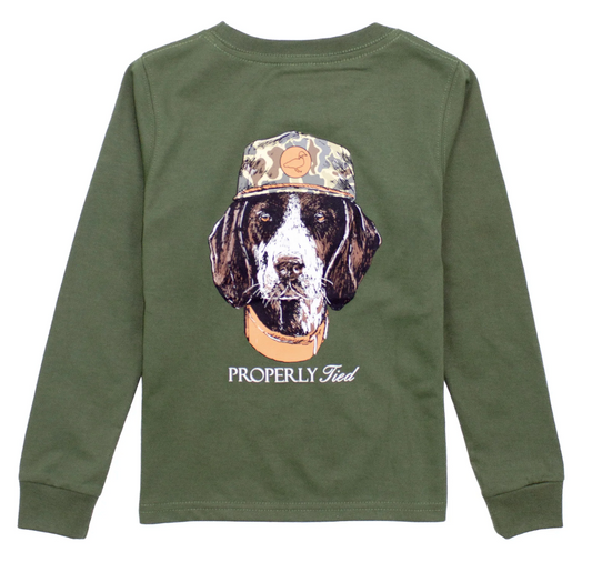 Long Sleeve Tee, Olive Man's Best Friend - Magpies Paducah
