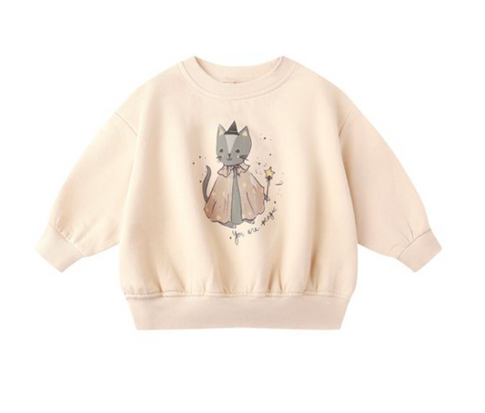 Relaxed Fleece Sweatshirt, Magic Cat - Magpies Paducah