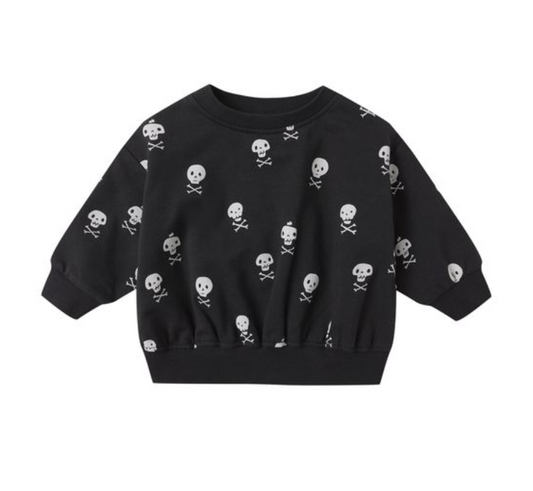Relaxed Fleece Sweatshirt, Crossbones - Magpies Paducah
