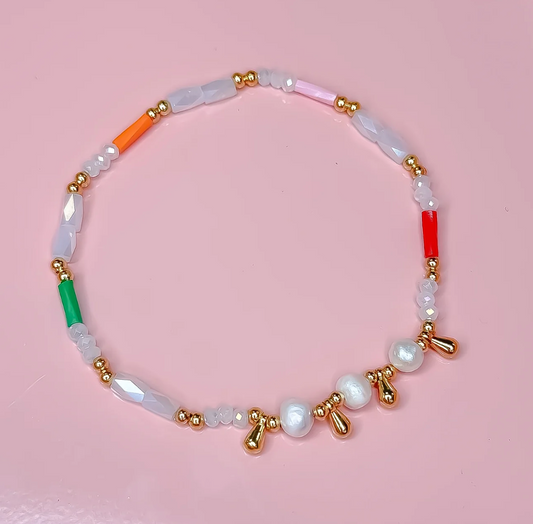 Princess Pearls Beaded Bracelet, Multi - Magpies Paducah