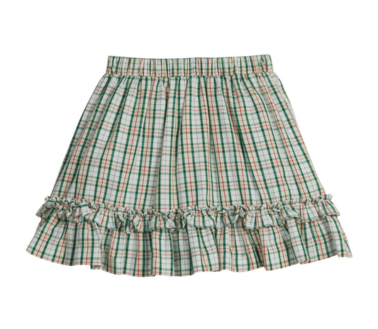 Flounce Skirt, Mistletoe Tartan - Magpies Paducah