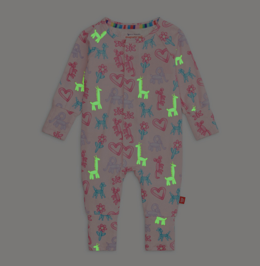 Convertible Coverall, Pink Party Animals - Magpies Paducah