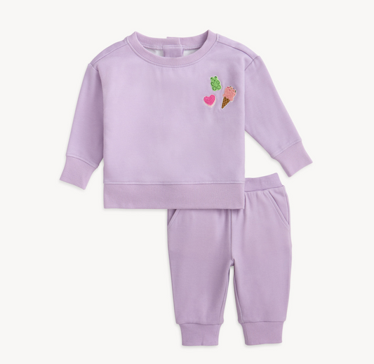 Patched Fleece Set, Fair Orchid - Magpies Paducah