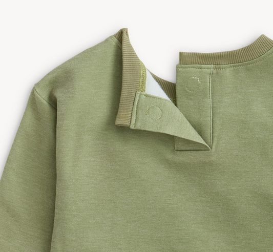 Patched Fleece Set, Moss Stone - Magpies Paducah