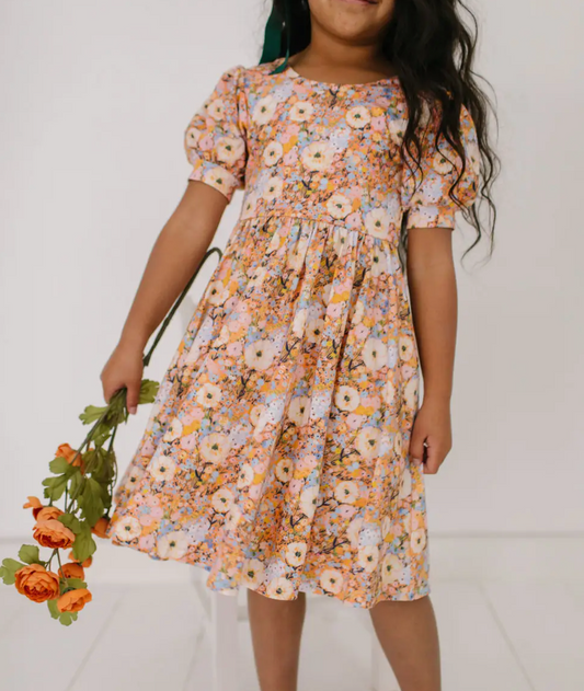 Puff Dress, Pumpkin Bouquet