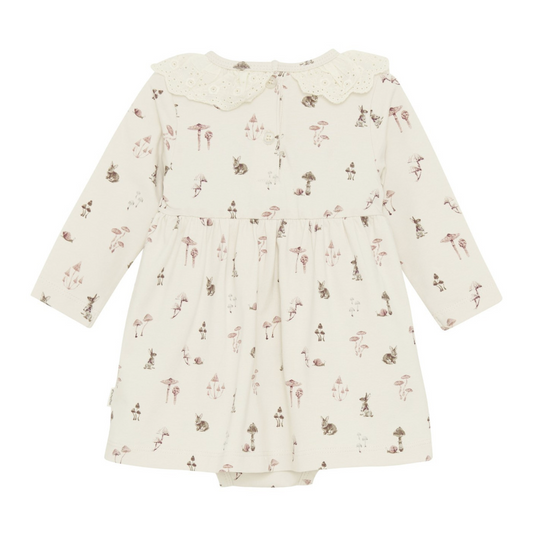 Eyelet Skirted Romper, Autumn Forest - Magpies Paducah