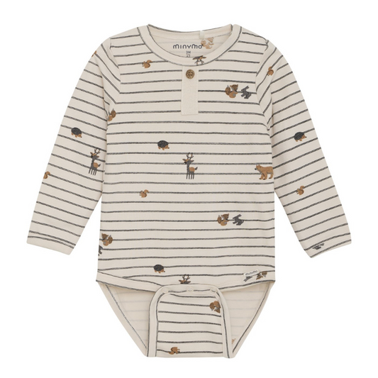 Onesie + Pant Set, Striped Forest - Magpies Paducah