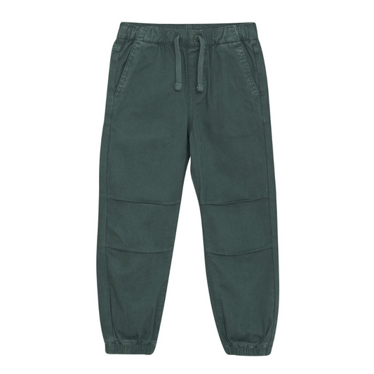 Twill Jogger Pants, Forest Green