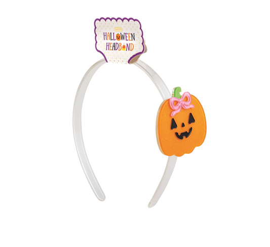 Jack-O-Lantern Acrylic Headband - Magpies Paducah