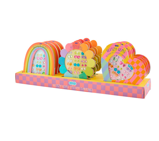 Glitzy Gems Stick-On Earrings (3 styles!) - Magpies Paducah