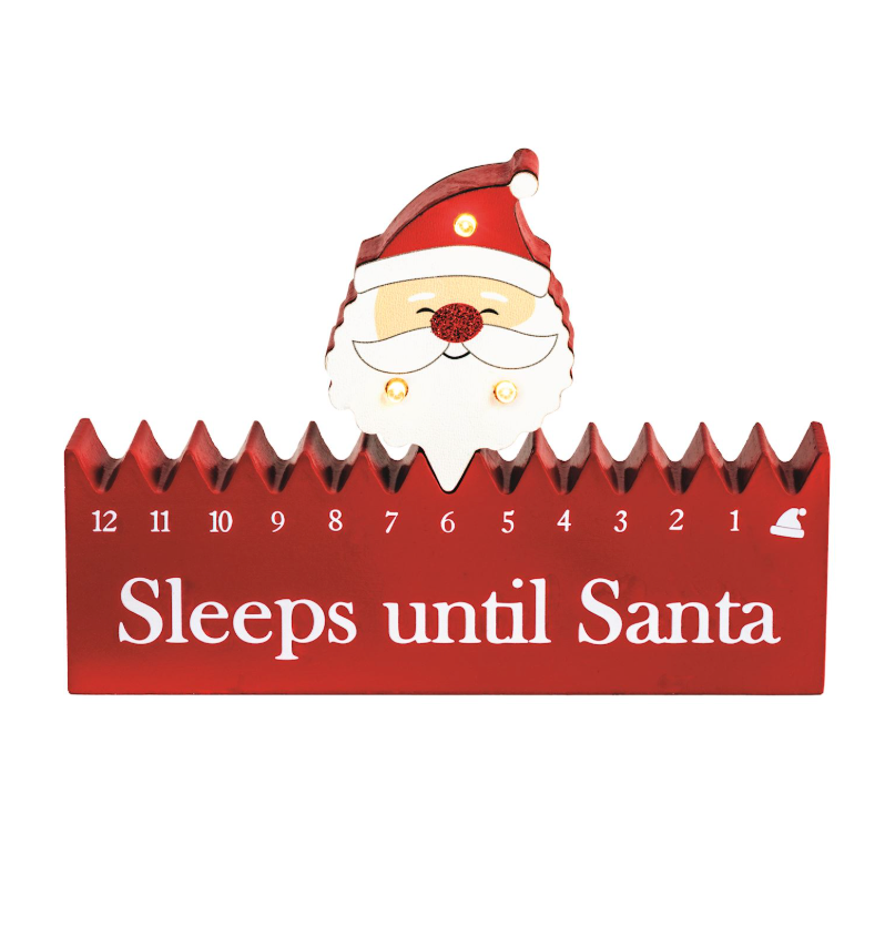 Santa Countdown Block - Magpies Paducah