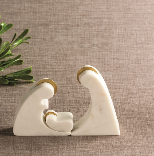 Gold Marble Nativity - Magpies Paducah